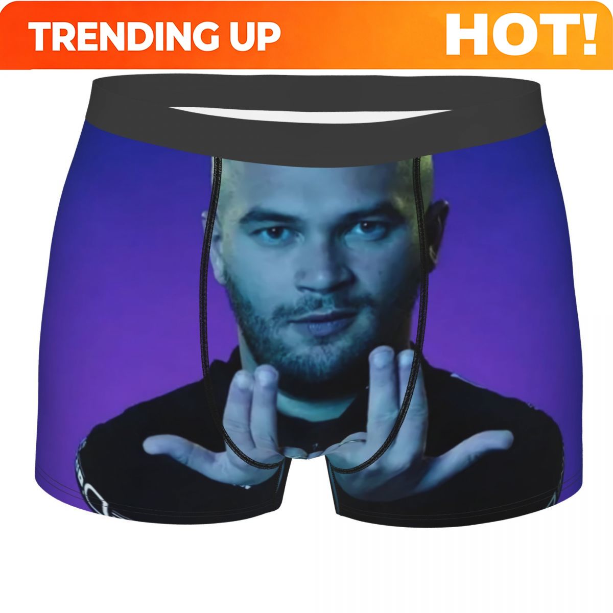 Boyshort Underwear - カスタムノベルティフレンチラッパー Jul ボクサーショーツパンティー男性用下着通気性ブリーフ下着