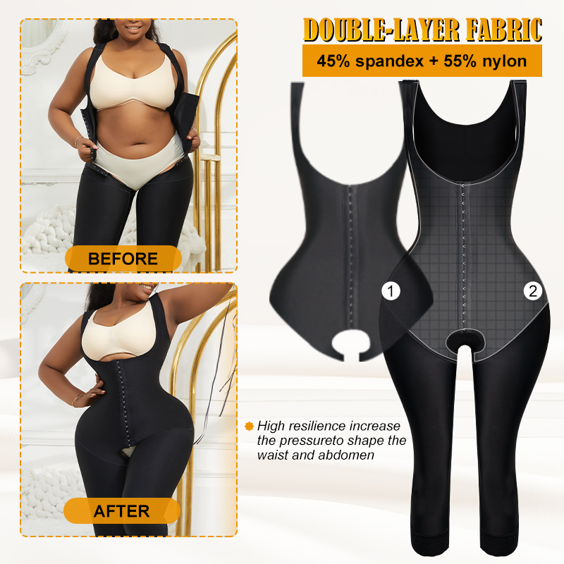 女性用全身シェイパー コンプレッション お腹引き締め術後回復 - Shapewear Bodysuit Firm のレビューと価格