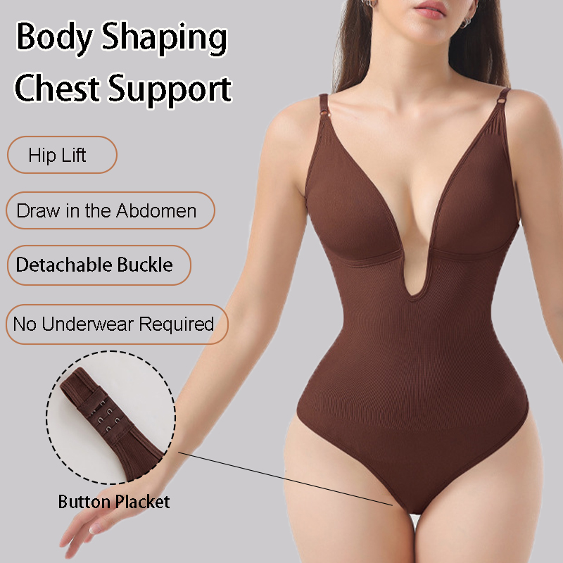 レディースシームレスシェイプウェア バックレスボディスーツ  - Shapewear Bodysuit Firm のレビューと価格