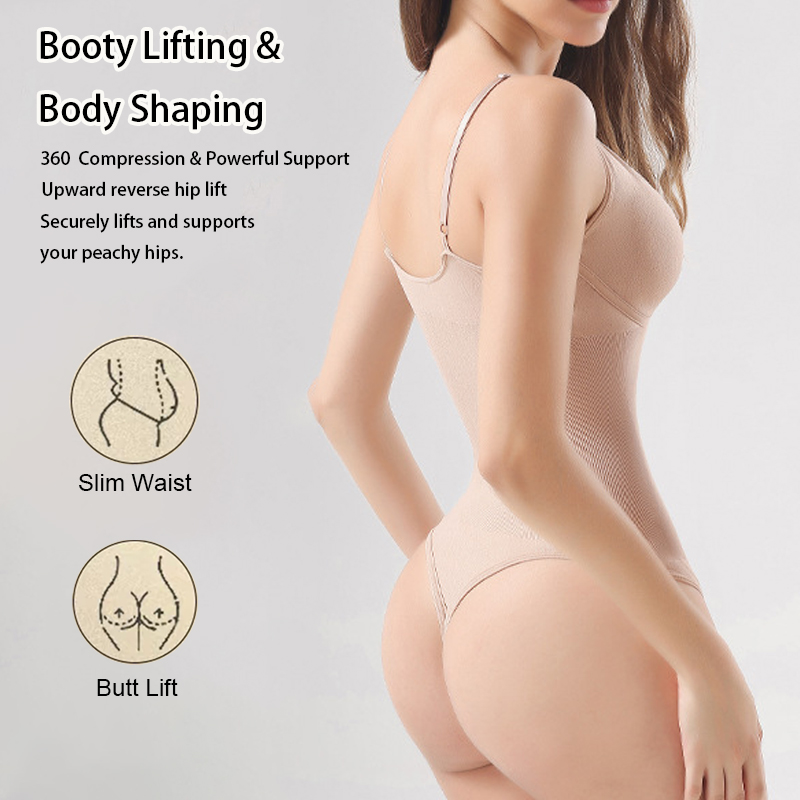 レディースシームレスシェイプウェア バックレスボディスーツ  - Shapewear Bodysuit Firm のレビューと価格