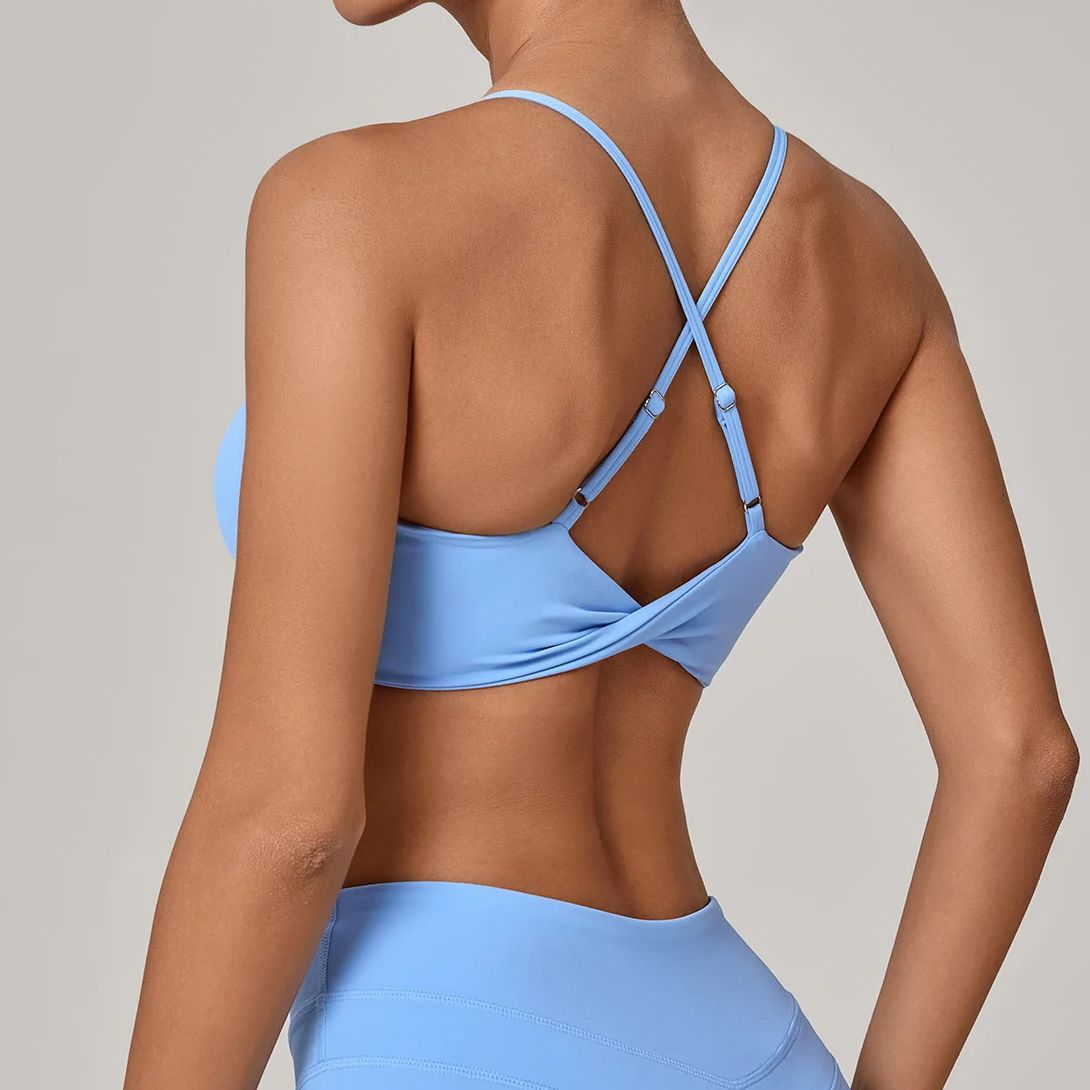 スポーツブラ女性フィットネスブラジャーホルタースポーツ下着裸 - Push Up Bra Padded のレビューと価格